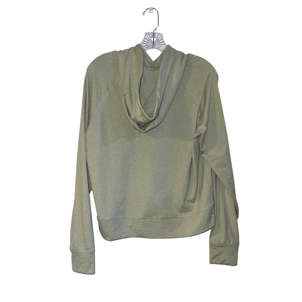 Peloton Sage Green Soft Dream-blend Hoodie & Jade Green Capri Medium Workout Set - Picture 8 of 9